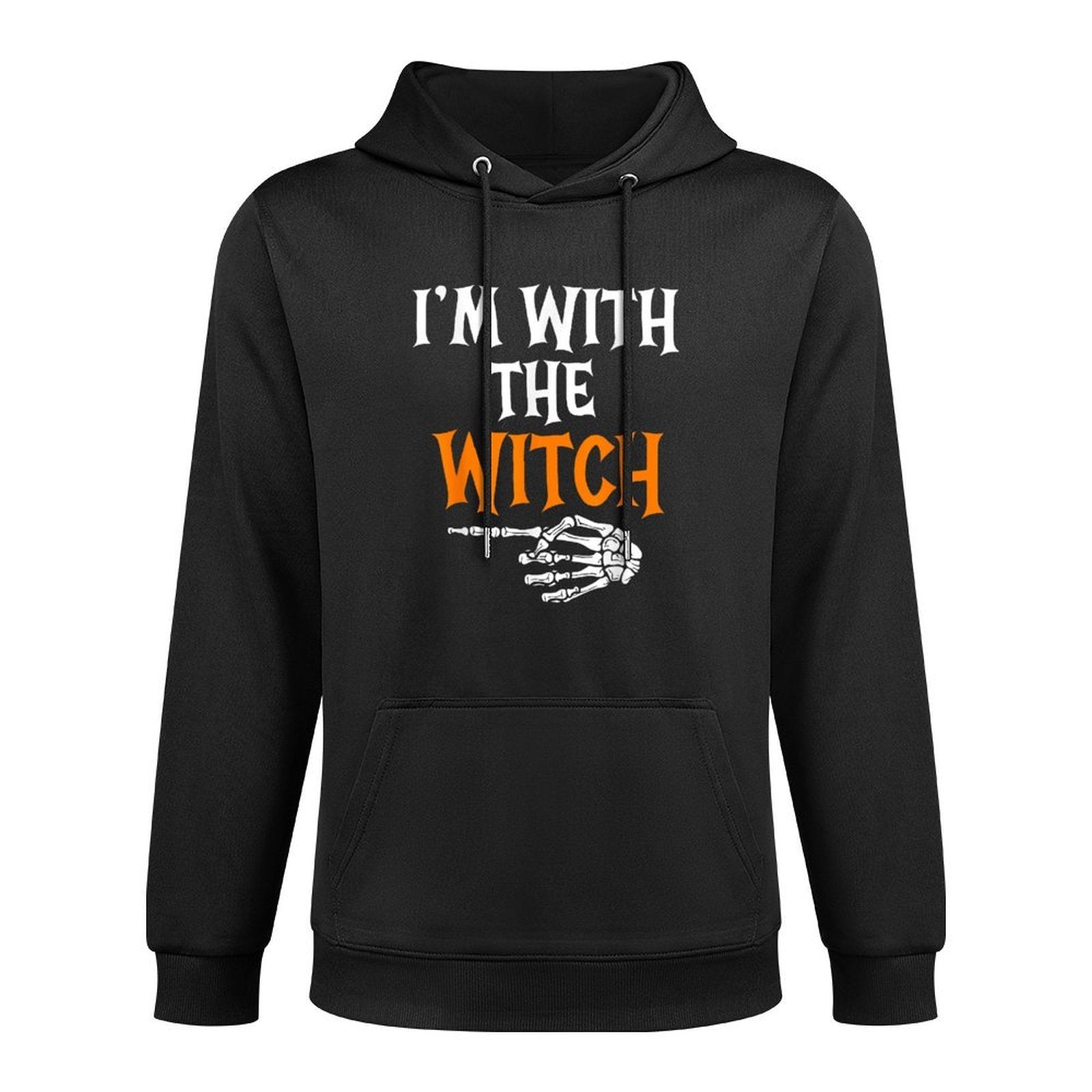 Im With The Witch Funny Couples Costume For Halloween Moisture-Wicking Hoodie