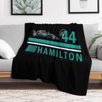 Lewis Hamilton Compact Throw Blanket