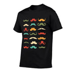 Funny Moustache Styles  Retro Hipster Moustache  Cotton T-Shirt