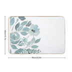 Pastel Green And White Rose Flower Watercolor Floral Bloom Spring Pattern  Multi-Purpose Bath Mat