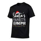 Santas Favorite Grandma Ugly Sweater Christmas Funny  Moisture-wicking T-Shirt