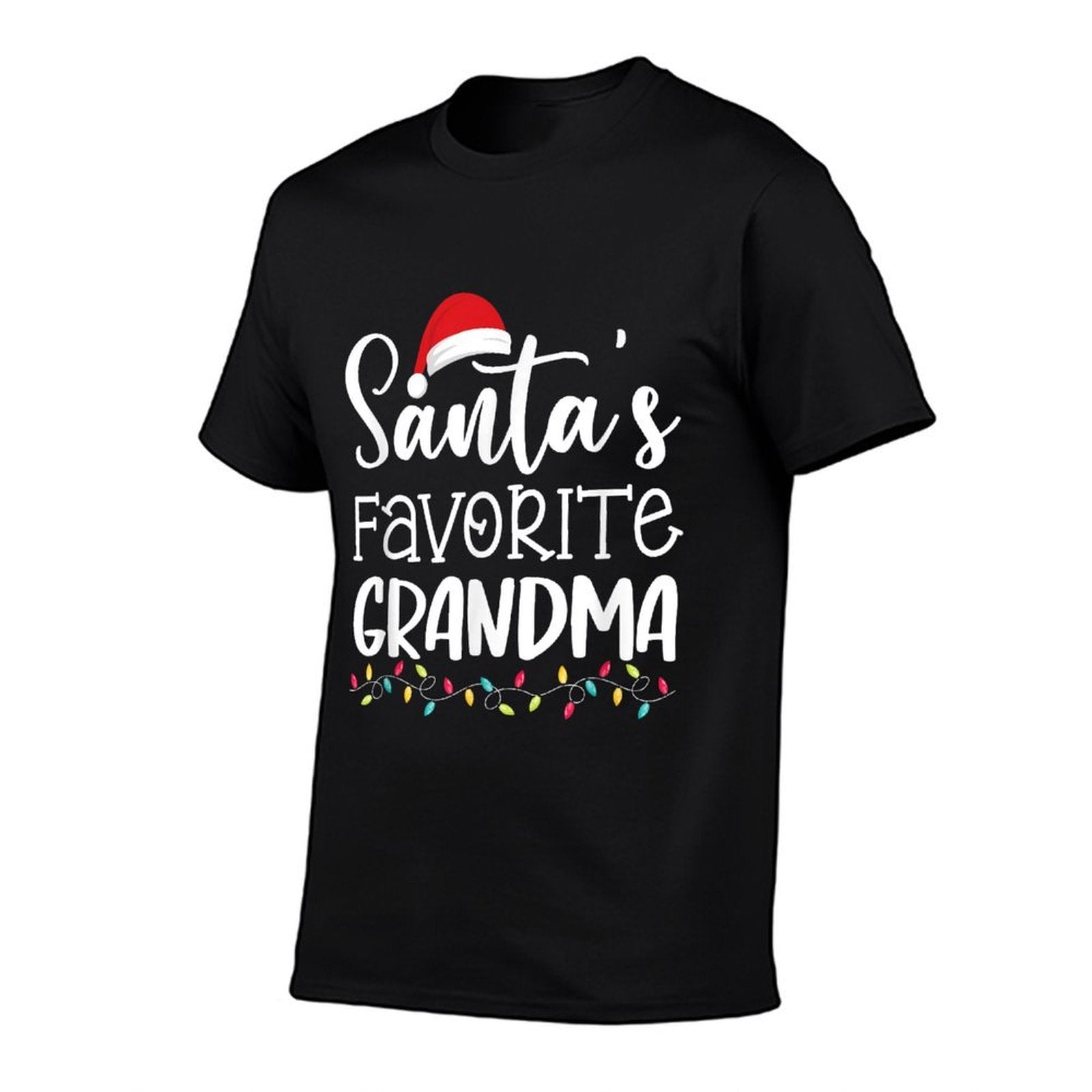 Santas Favorite Grandma Ugly Sweater Christmas Funny  Moisture-wicking T-Shirt