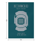 Philadelphia Eagles Lincoln Financial Field Stadium Poster Print Shrink-resistant Throw Blanket