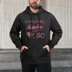 Womens Fabulous 50th Birthday Party - Cute Happy 50th Birthday Shape Retention Hoodie