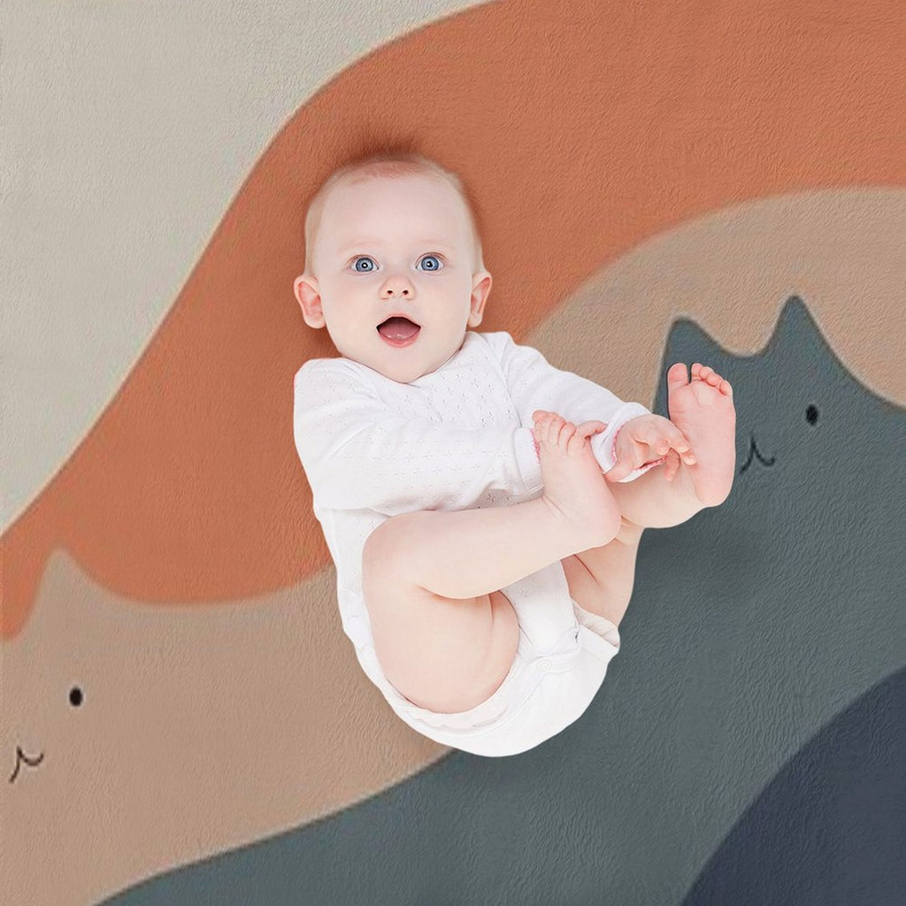 Cat Landscape 90 Shrink-resistant Throw Blanket