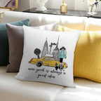 New York Girl Soft Warmth Comfort Throw Pillow
