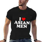 I Love Asian Men  Easy-care T-Shirt