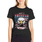 100 American Patriot USA Eagle Fight Fafo Humorous Sayings  Oversized Silhouette T-Shirt