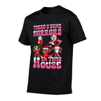 Theres Some Horror In This House Funny Santa Christmas Xmas  Polyester Blend T-Shirt