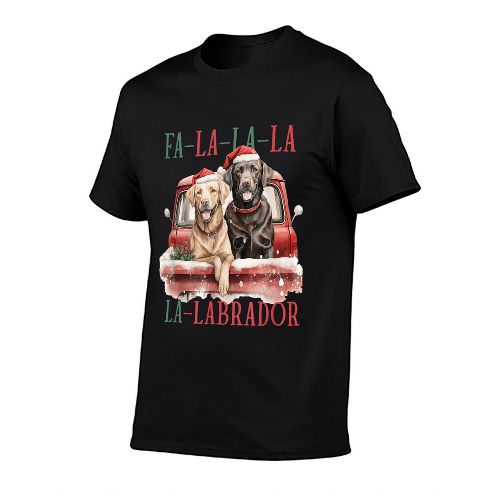 Fa La La Labrador Funny Christmas  Breathable T-Shirt