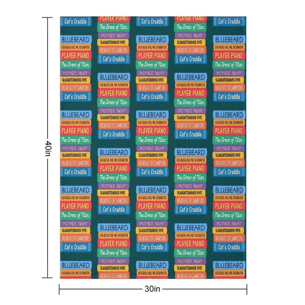 Kurt Vonnegut Books All-season Throw Blanket