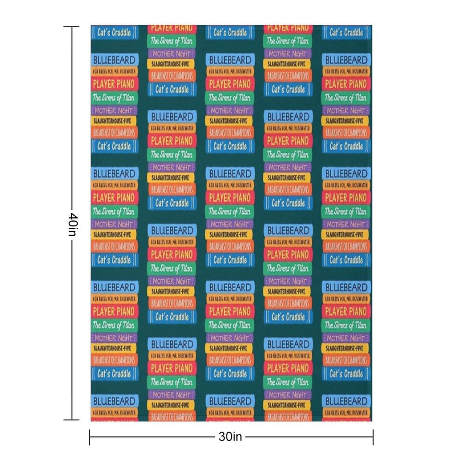 Kurt Vonnegut Books All-season Throw Blanket