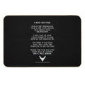 Litany Against Fear Dune 2020 Quote Durable Bath Mat
