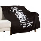 I'm Not Sleeping I'm Just Resting My Eyes Dad Father's Day Versatility Throw Blanket