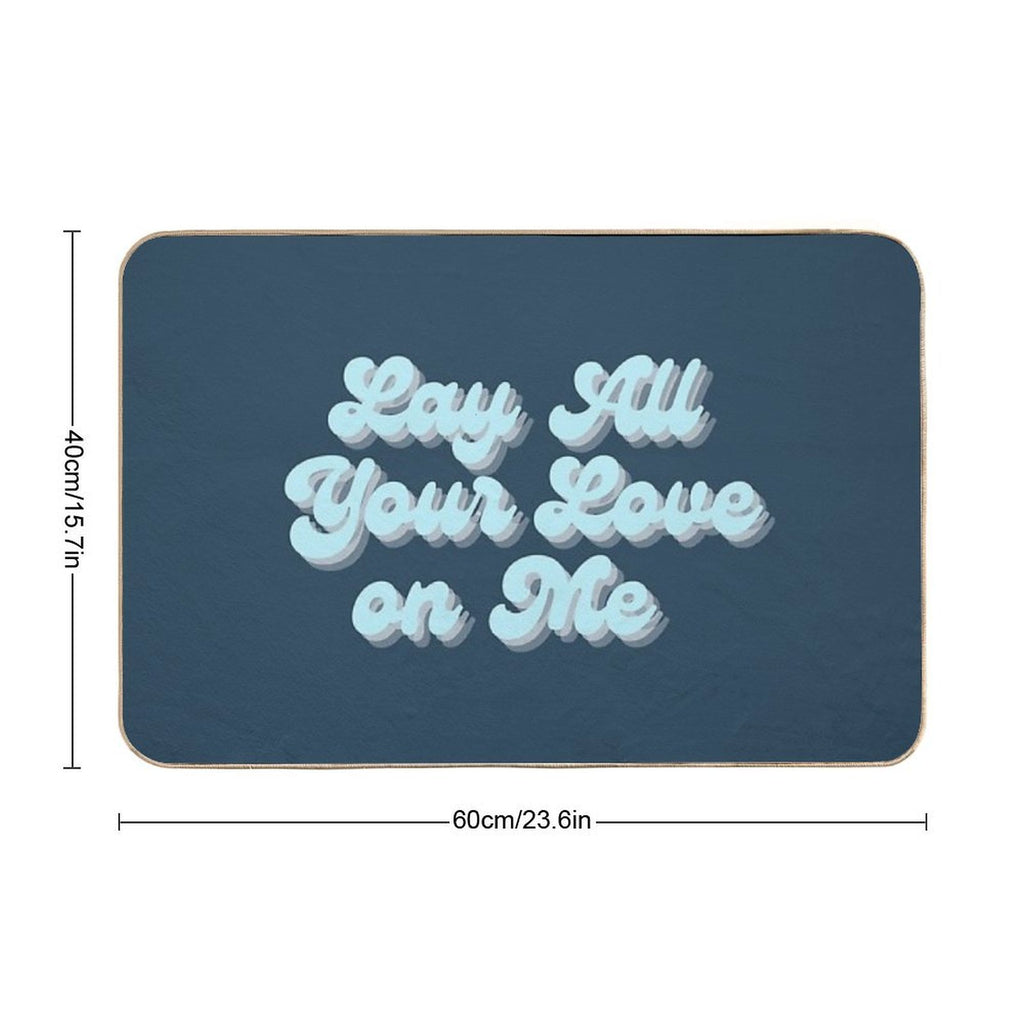 Lay All Your Love Mamma Mia Donna Dynamos Movie  Pet-Safe Bath Mat