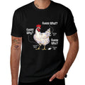 Funny Animal Farm Guess What Chicken Butt White Design  Easy-care T-Shirt