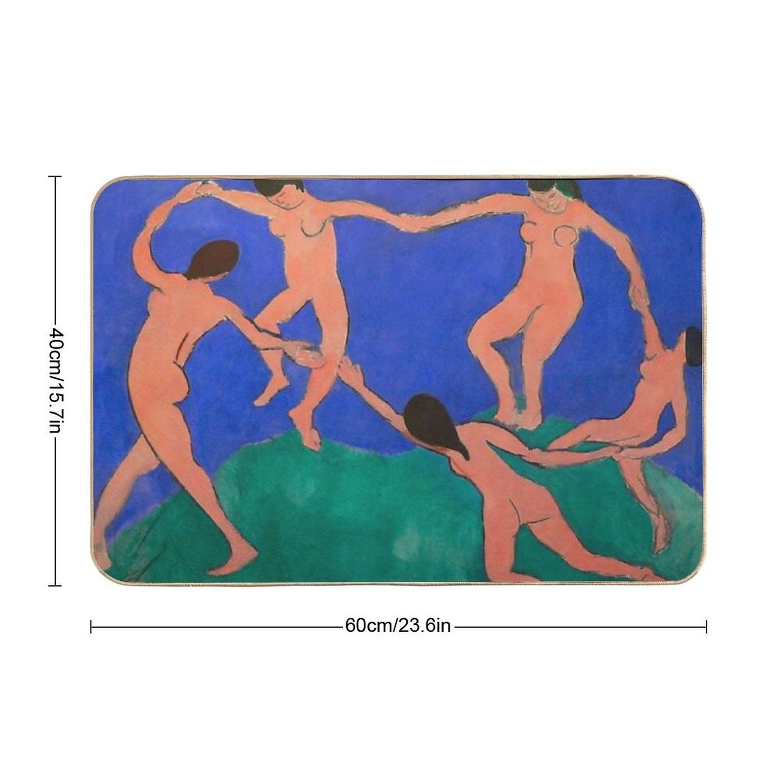 Henri Matisse La Danse (I) by Matisse Dance (La Danse)  Dirt-Trapping Bath Mat