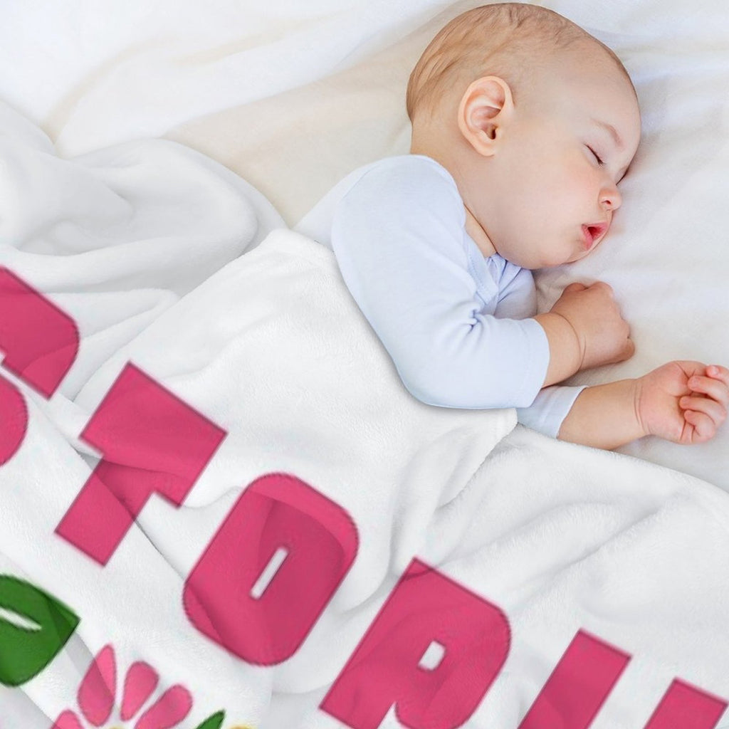 Bohemian Garden Stop And Smell The Flowers All-season Throw Blanket