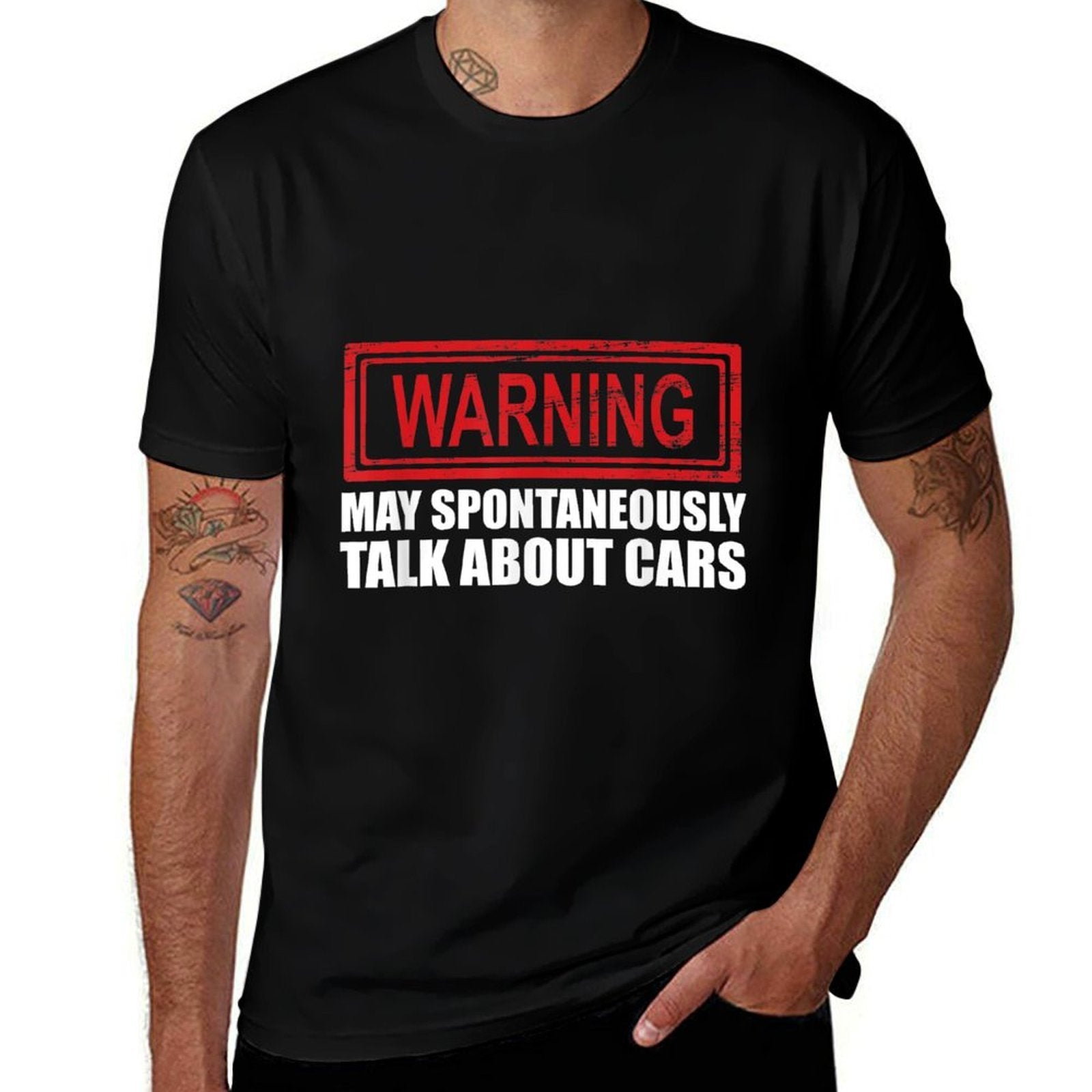 Warning May Spontaneously Talk About Cars  Quick-drying T-Shirt