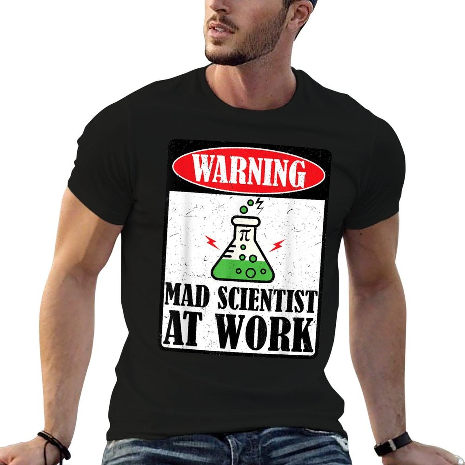 Funny Mad Scientist Science Teacher Halloween Costume Kids  Breathable T-Shirt