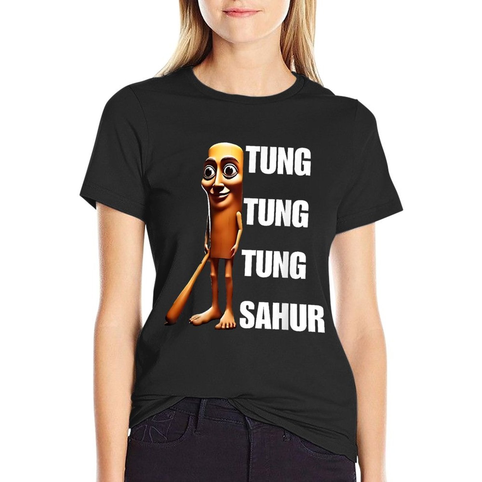 Tung Tung Tung Sahur - Italian Brainrot Meme  Eco-friendly Material T-Shirt