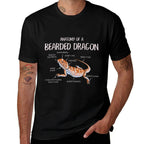 Anatomy Of A Bearded Dragon Pet Reptile Lizard Lovers Funny  Vintage-inspired T-Shirt