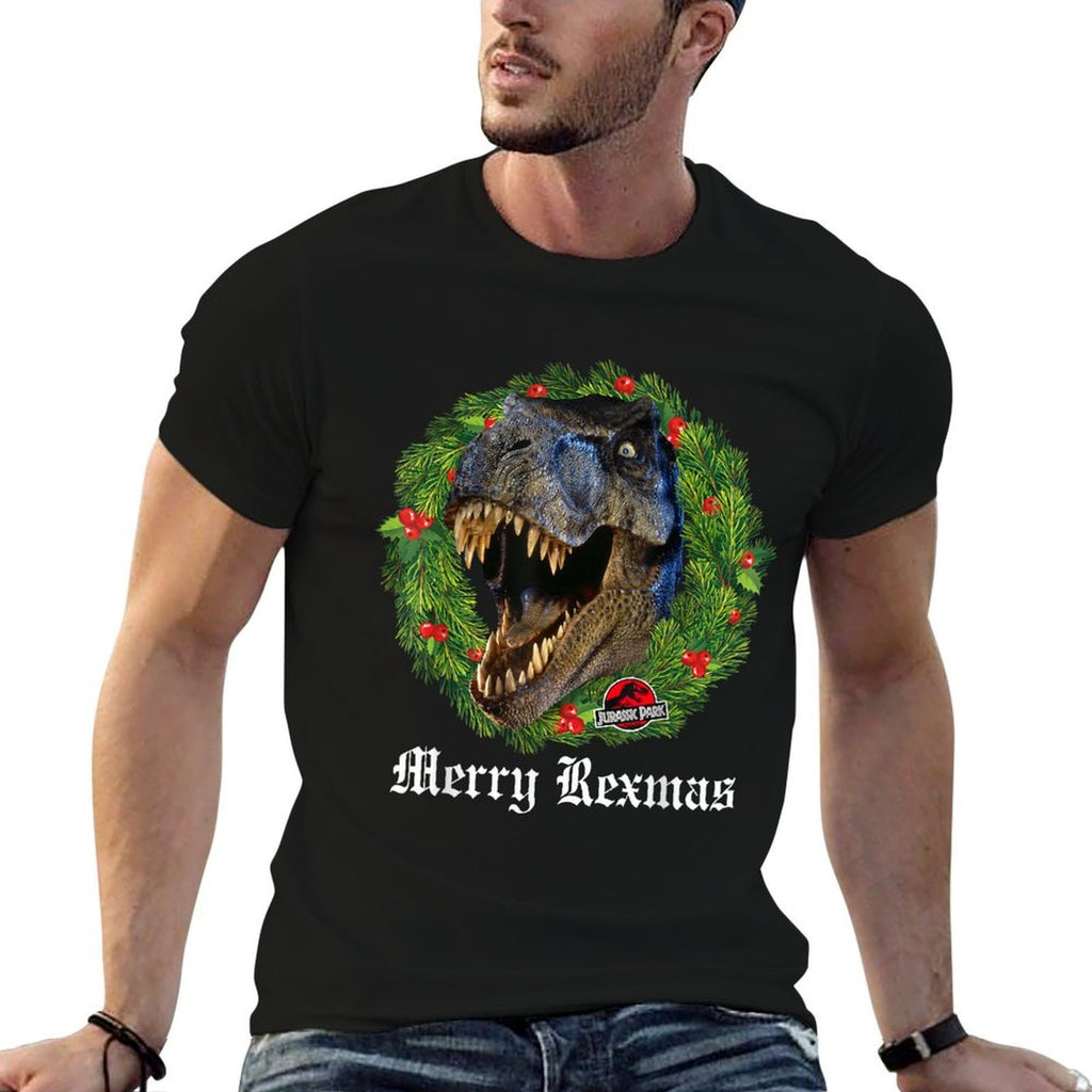 Jurassic Park Christmas Merry Rexmas  Odor-resistant T-Shirt