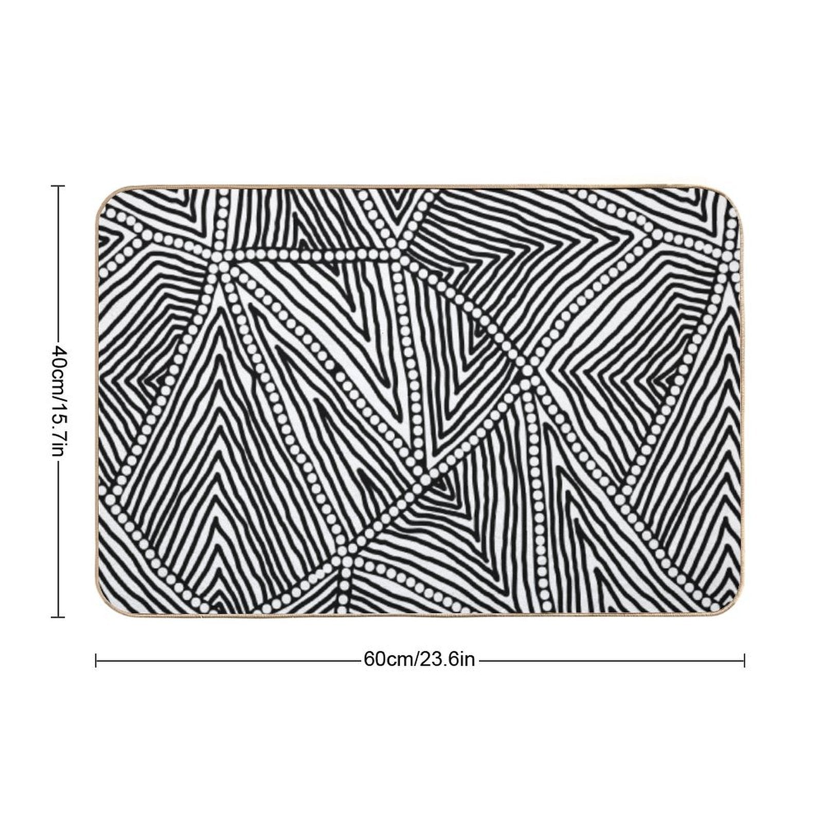 Authentic Aboriginal Art  Pet-Safe Bath Mat