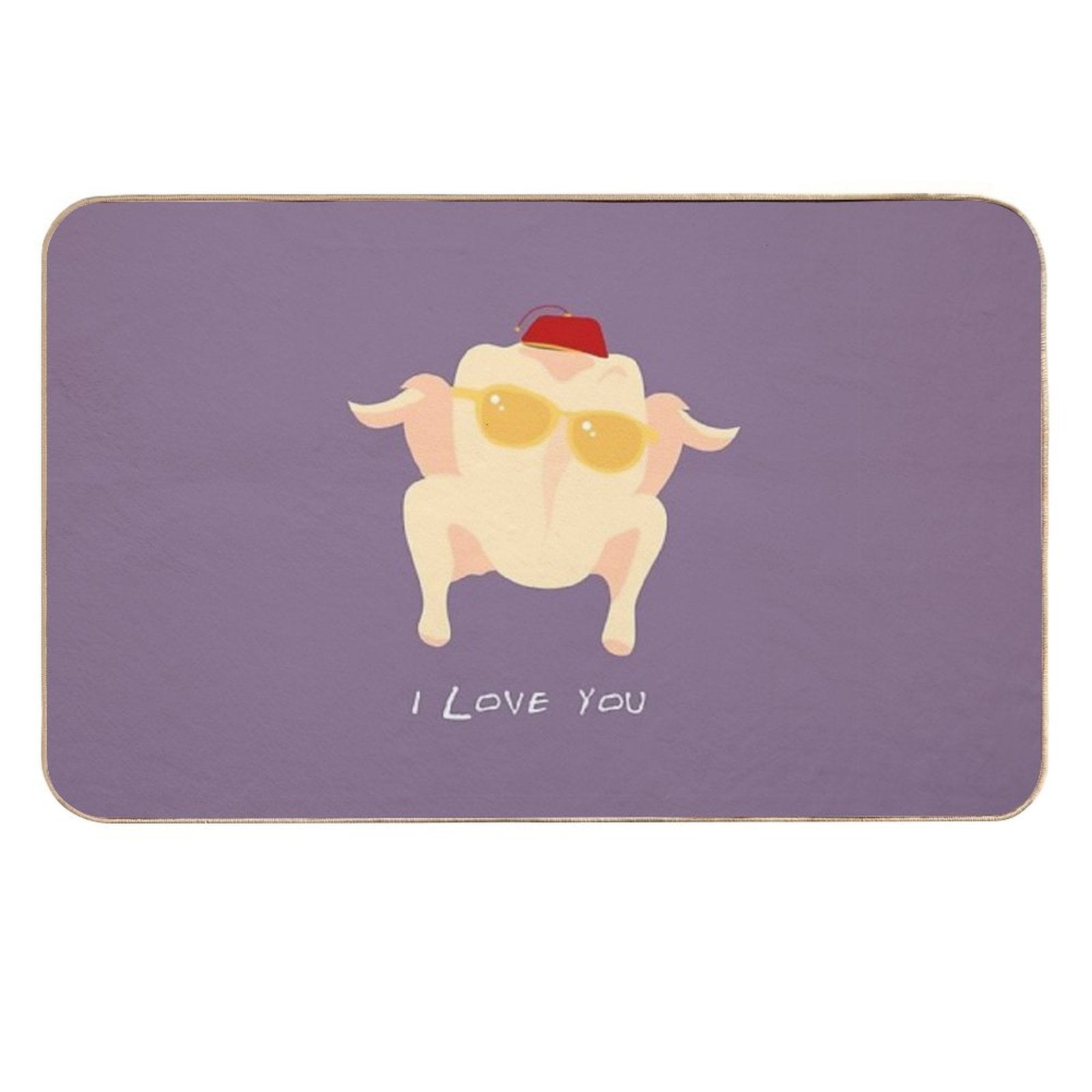 I Love You  Odorless Bath Mat