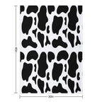 Black Cow Hand Drawn Pattern Multi-functional Throw Blanket