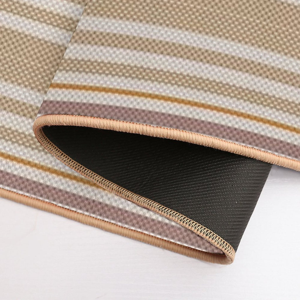 Sandstone Weave - Warm Color Woven Print  Versatile Bath Mat