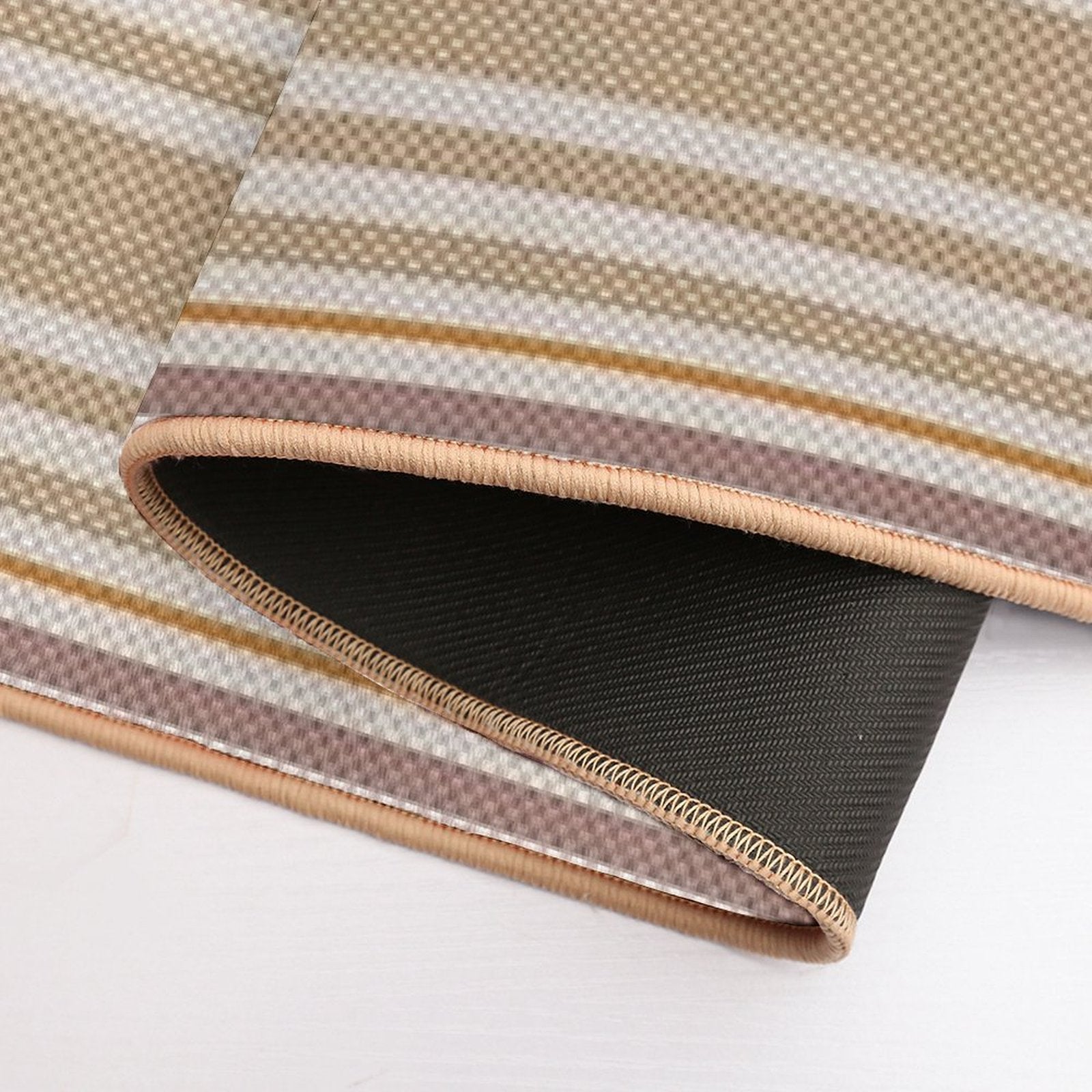 Sandstone Weave - Warm Color Woven Print  Versatile Bath Mat