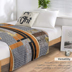 Ethnic Mixed Pattern Wrinkle-free Throw Blanket
