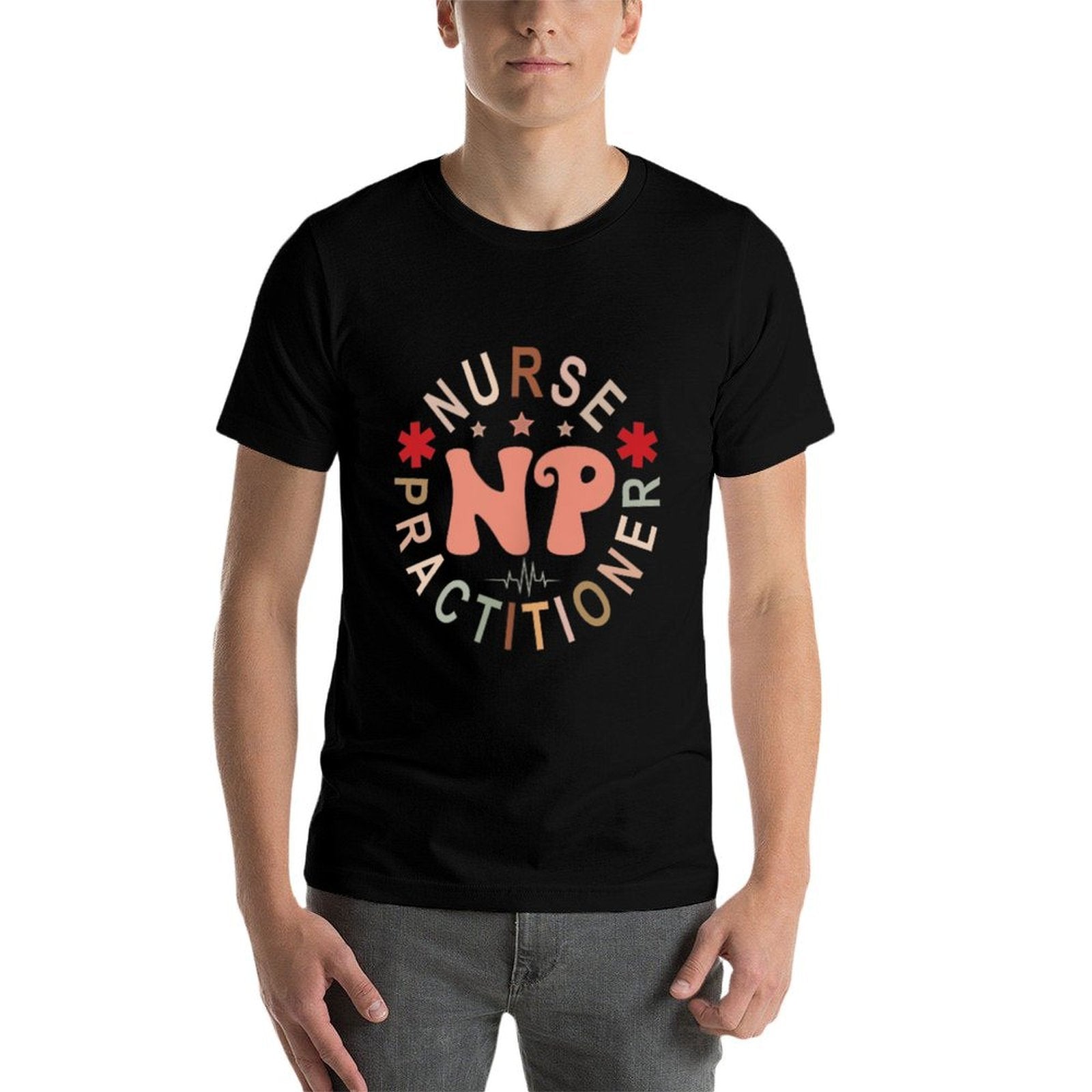 Funny Family Nurse Practitioner NP Nursing Day Nurse Week  Easy-care T-Shirt
