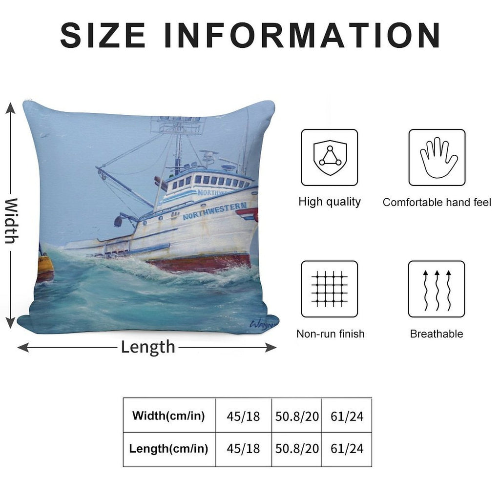 FV Northwestern Soft Durable Construction Throw Pillow