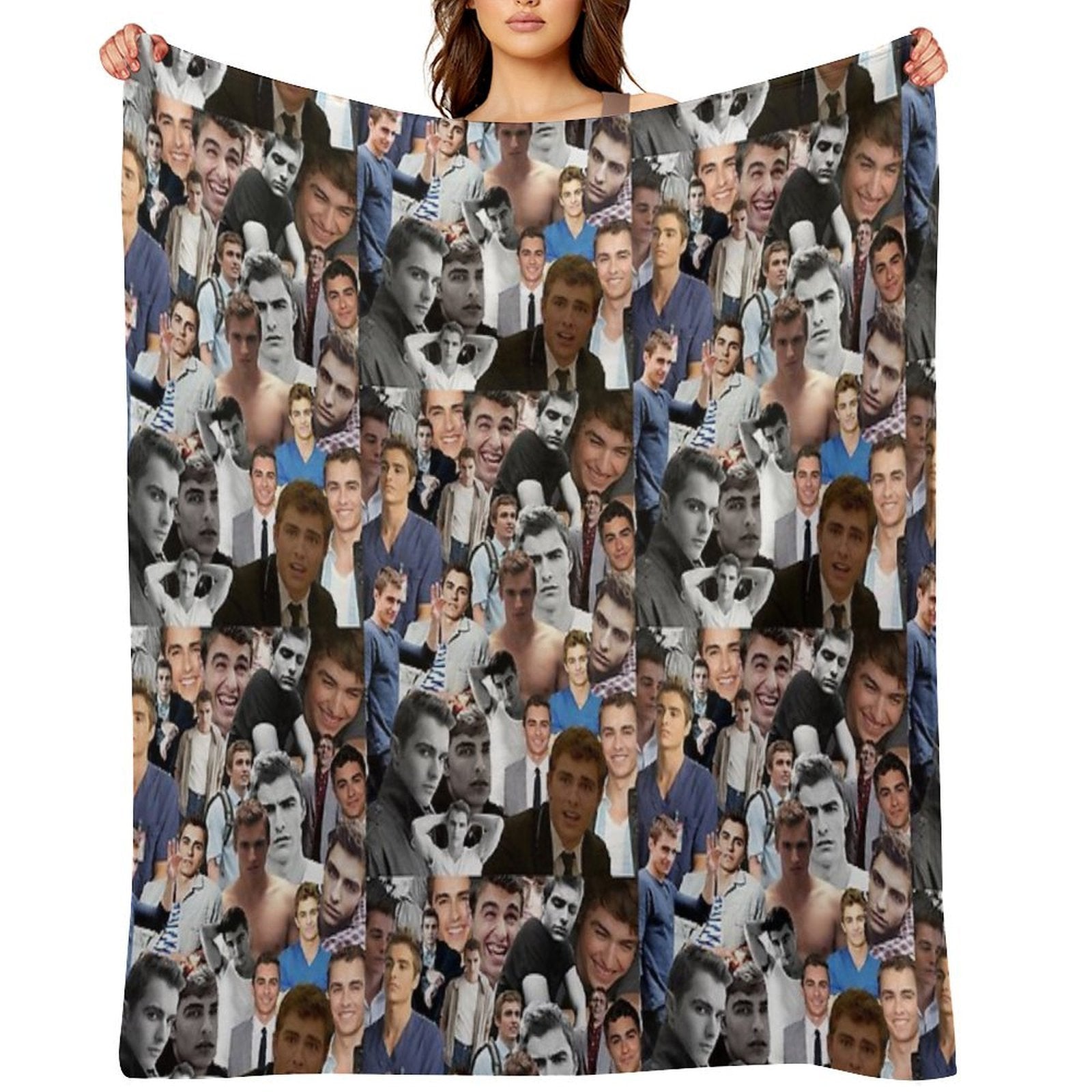 Dave Franco Collage Versatility Throw Blanket