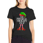 Physical Therapy Elf Funny Matching Pajama Group Christmas  Affordable Price T-Shirt