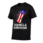 Chancla Survivor Puerto Rico Funny Spanish Joke Gift Idea  Graphic-printed T-Shirt