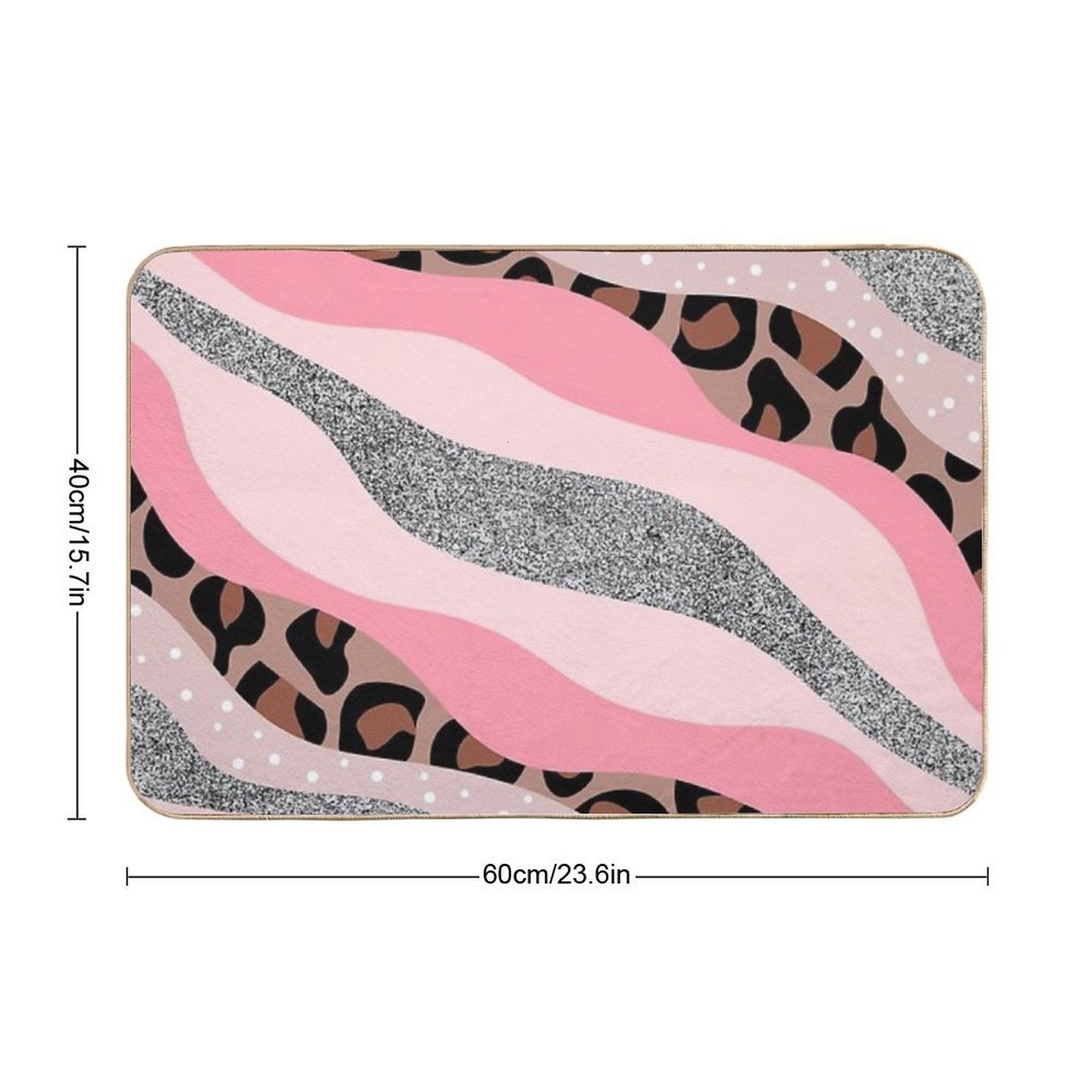 Aesthetic Pink  Dirt-Trapping Bath Mat
