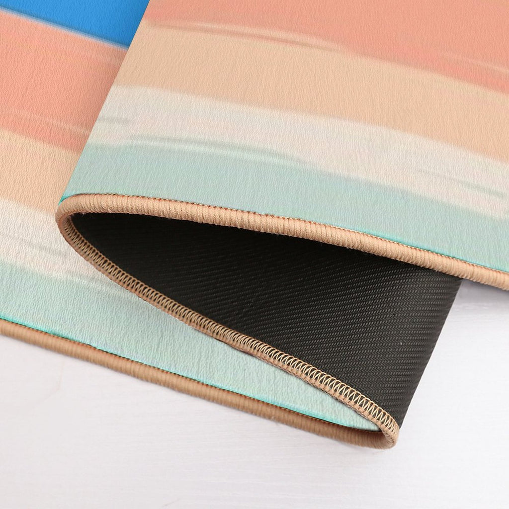 Aesthetic Rainbow  Easy Maintenance Bath Mat