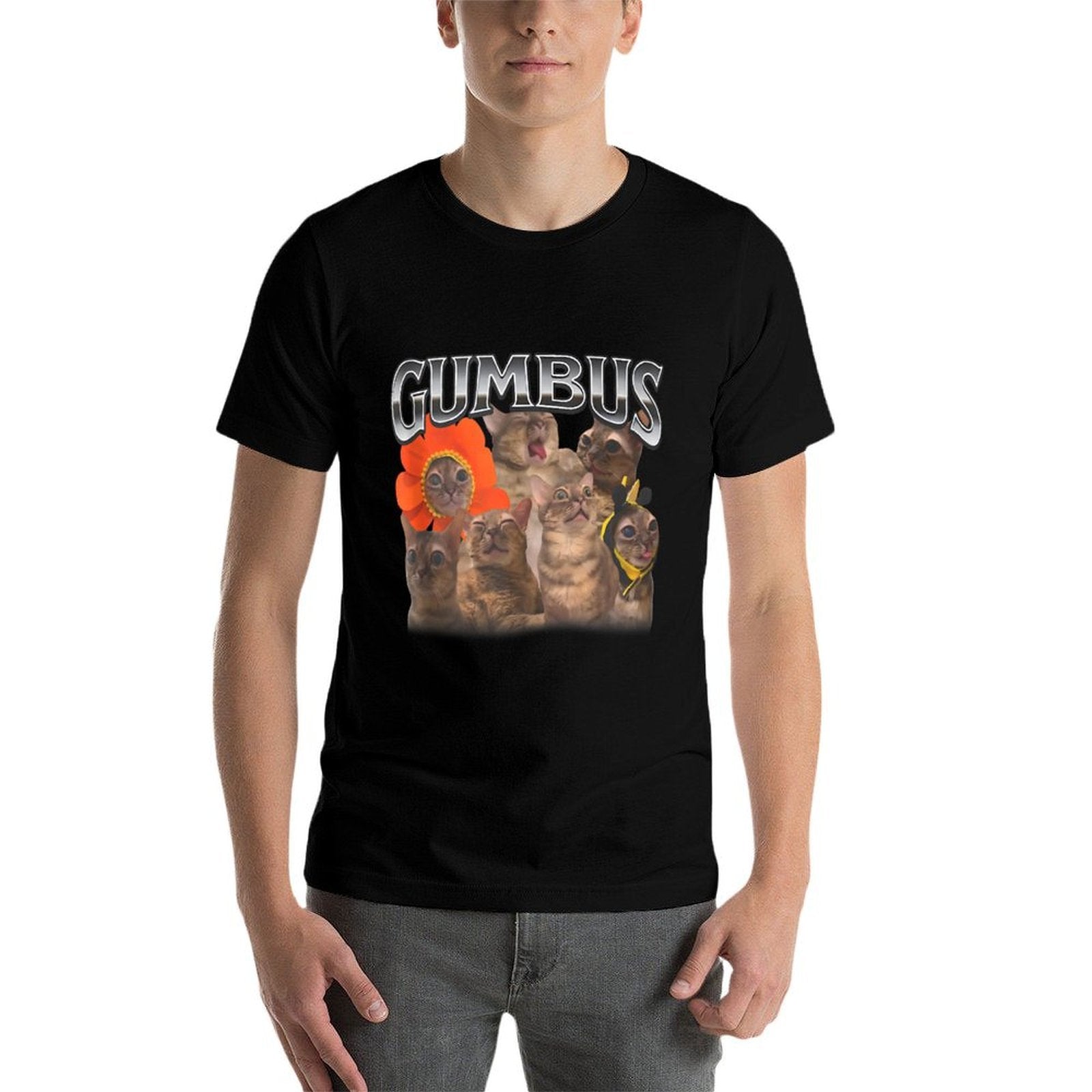 Funny Cat Meme GUMBUS Cat Meme Cat Lover Cat Mom Womens Mens  Versatile T-Shirt