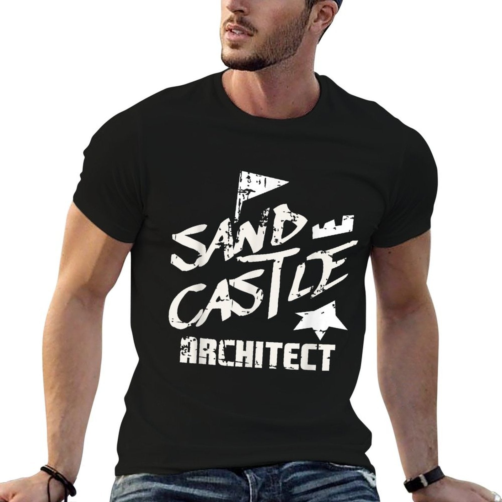 Funny Beach Sand Castle Architect Gift Men Women Kids  Tagless Design T-Shirt