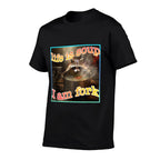 Life Is Soup Oddly Specific Funny Weird Ironic Raccoon Meme  Polyester Blend T-Shirt
