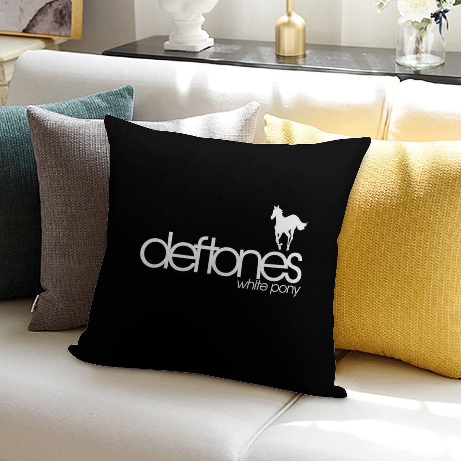 Best Album White Pony Soft Ultra-Soft Texture Throw Pillow