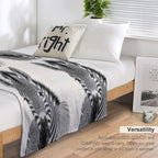 Realistic Black And White Zebra Portrait All-season Throw Blanket