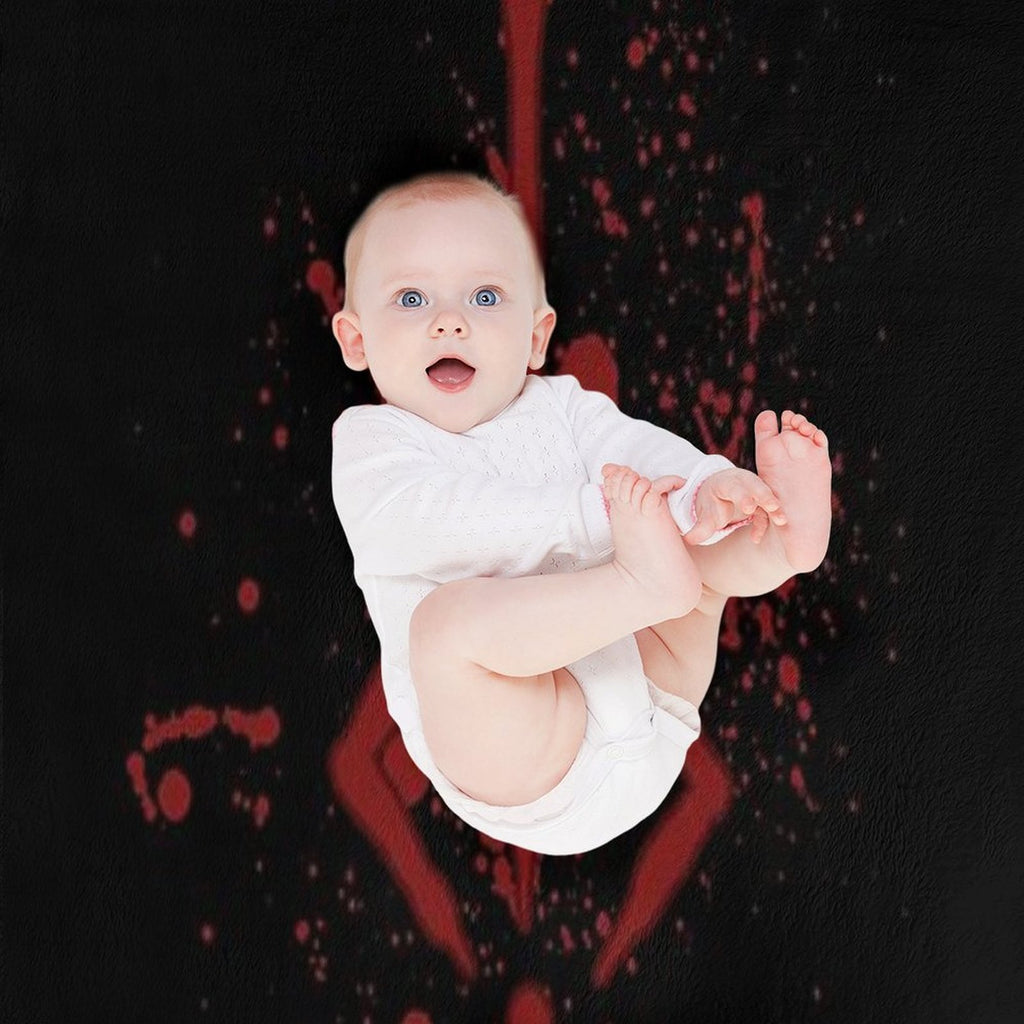 Hunter Symbol - Bloodborne Caryll Rune Machine-washable Throw Blanket