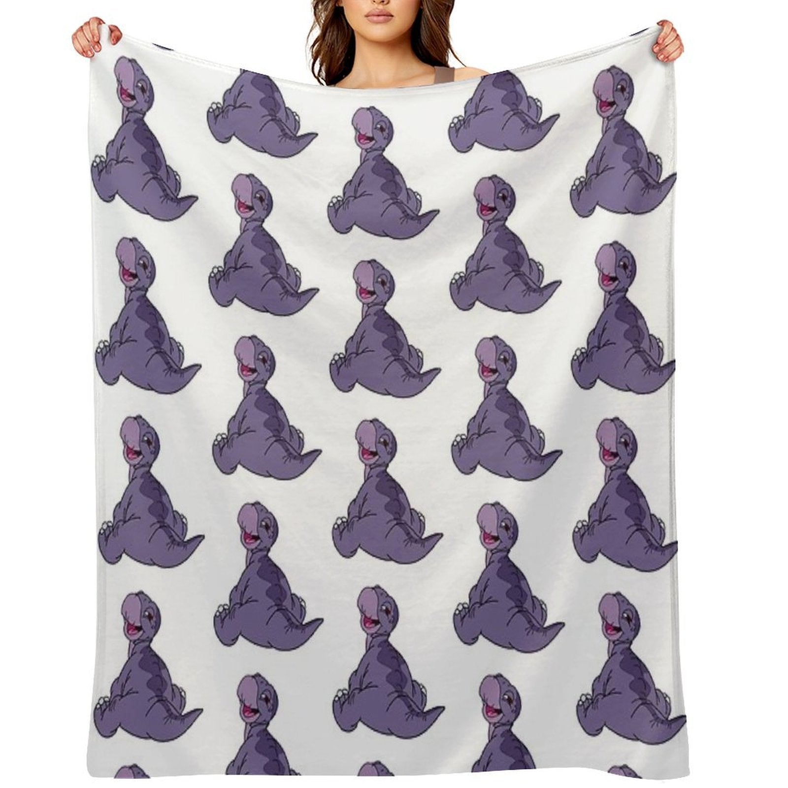 Baby Littlefoot Land Before Time Travel-friendly Throw Blanket