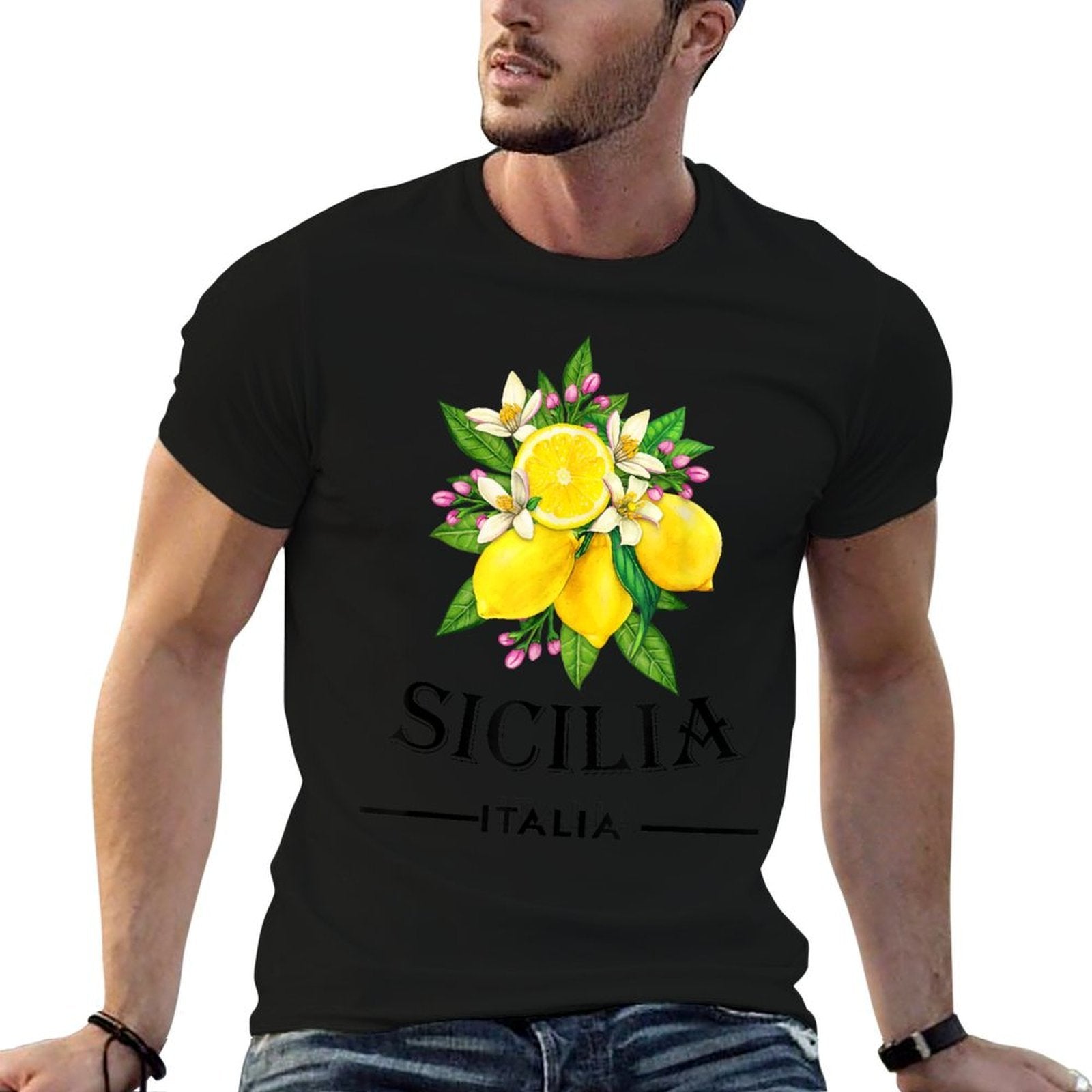 Sicily Italy Fresh Italian Lemons For Sicilians  Affordable Price T-Shirt
