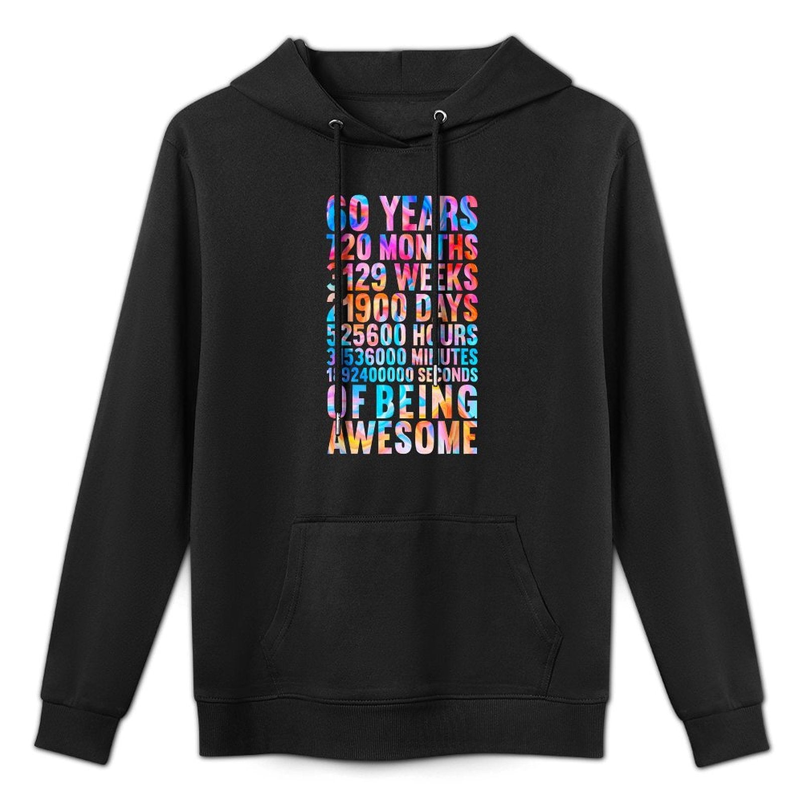 Funny 60th Birthday Old Meter Funny 60 Year Old Gifts Kangaroo Pocket Hoodie