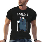 Chemistry Chemist Student Science Teacher Mole  High-quality Stitching T-Shirt